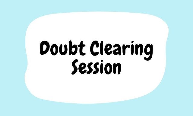Expert Doubt Clearing Sessions